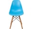Стул пластиковый DERSTUHL Wood Eames, голубой DSL01.008 4