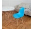 Стул пластиковый DERSTUHL Wood Eames, голубой DSL01.008 7