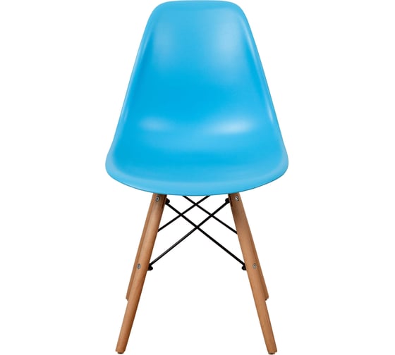 Комплект стульев пластиковых DERSTUHL 2 шт Wood Eames, голубой, DSL01.008.2