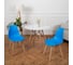 Стул пластиковый DERSTUHL Grand Wood Eames, синий DSL010.007 2