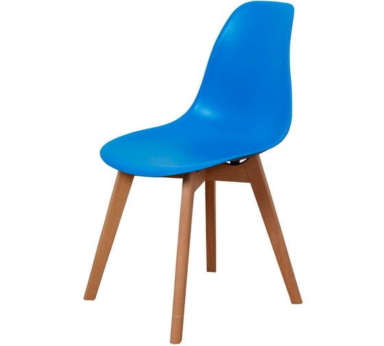 Комплект стульев пластиковых DERSTUHL 2 шт Grand Wood Eames, синий, DSL010.007.2