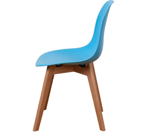Стул пластиковый DERSTUHL Grand Wood Eames, голубой DSL010.008