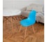Стул пластиковый DERSTUHL Grand Wood Eames, голубой DSL010.008 7