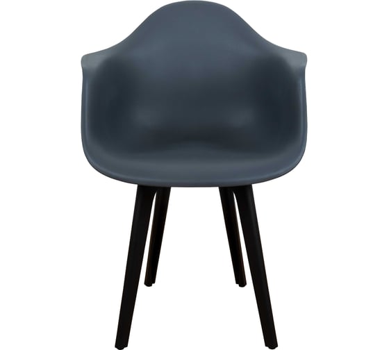 Комплект стульев пластиковых DERSTUHL 4 шт Plast Eames, темно-серый, DSL045.003.4