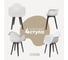 Комплект стульев пластиковых DERSTUHL 4 шт Plast Eames, белый, DSL045.001.4 1