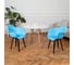Комплект стульев пластиковых DERSTUHL 4 шт Plast Eames, голубой, DSL045.008.4 2