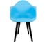 Комплект стульев пластиковых DERSTUHL 4 шт Plast Eames, голубой, DSL045.008.4 4