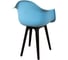 Комплект стульев пластиковых DERSTUHL 4 шт Plast Eames, голубой, DSL045.008.4 6