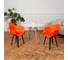Комплект стульев пластиковых DERSTUHL 4 шт Plast Eames, оранжевый, DSL045.005.4 2