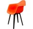 Комплект стульев пластиковых DERSTUHL 4 шт Plast Eames, оранжевый, DSL045.005.4 3
