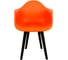 Комплект стульев пластиковых DERSTUHL 4 шт Plast Eames, оранжевый, DSL045.005.4 4