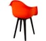 Комплект стульев пластиковых DERSTUHL 4 шт Plast Eames, оранжевый, DSL045.005.4 6