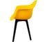 Комплект стульев пластиковых DERSTUHL 4 шт Plast Eames, лимон, DSL045.011.4 5