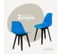Комплект стульев пластиковых DERSTUHL 2 шт Plast Eames, синий, DSL044.007.2 1