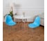 Комплект стульев пластиковых DERSTUHL 4 шт Chrom Eames, голубой, DSL02.008.4 2