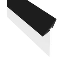 Плинтус гибкий KORNER СИЛИ черный, 4.2 м, 12, СИЛИ 12