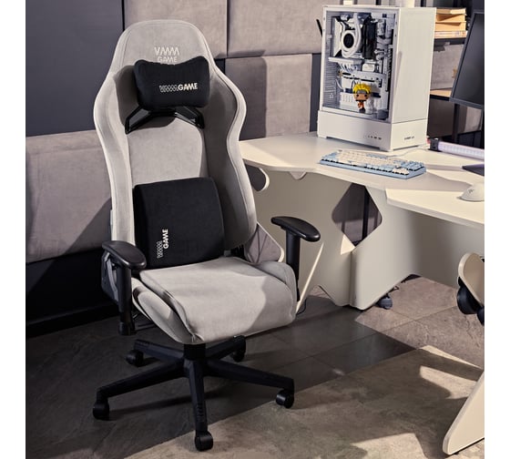 Игровое компьютерное кресло VMMGame ASTRAL NEW ERA VELOUR GRAY OT-B23-VRGY-NE