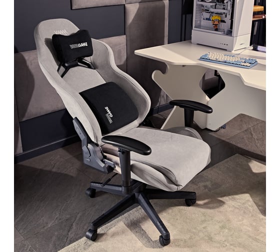Игровое компьютерное кресло VMMGame ASTRAL NEW ERA VELOUR GRAY OT-B23-VRGY-NE