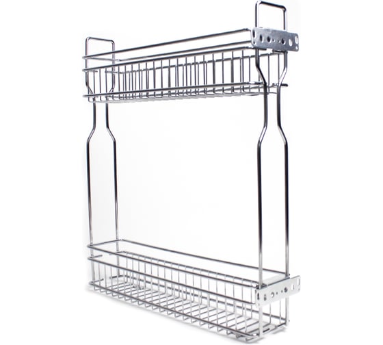 Бутылочница с направляющей скрытого монтажа и доводчиком Mebax для модуля, 200 мм, Справа, 450х145х500 мм 00-00003022