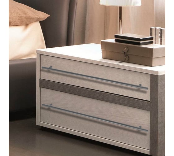 Ручка-рейлинг мебельная Trodos 8926 D12х480-540 мм, сталь, хром матовый 303126