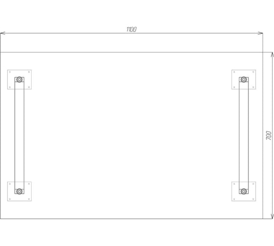 Стол 1Марка Family LOFT 1100х700х750 мм, дуб вотан Ц0000034580