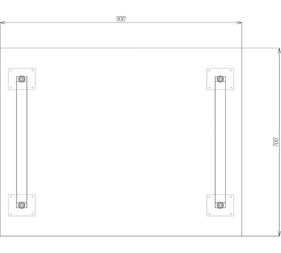 Стол 1Марка Family LOFT 900х700х750 мм, дуб вотан Ц0000034578