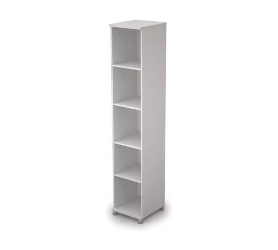 Стеллаж узкий ALSAV 6П.005 400x450x2116 мм, белый 06005661