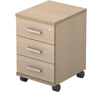 Подкатная тумба с замком ALSAV 2ТЗ.004 394х454х586 мм, дуб 02000029