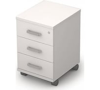 Тумба подкатная с замком и усиленными колесами ALSAV 6ТЗ.004/1 394*454*598, белый 06005790