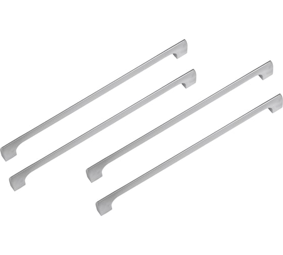 Ручка скоба ОФК комплект из 4 штук, 2429-256 хром матовый Tr-00001192