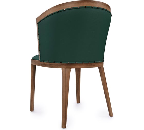 Стул ALSAV AL 503 Bizotti 540x610x830 мм орех темный /экокожа dark green 21000825
