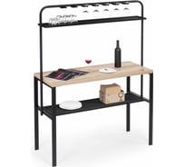 Барный стол Woodville Нари 120х50х171 см делано/черный матовый 607977