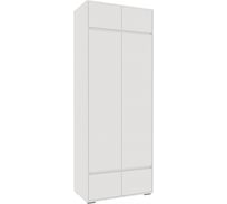 Шкаф двухстворчатый Woodville Роут белый 593730