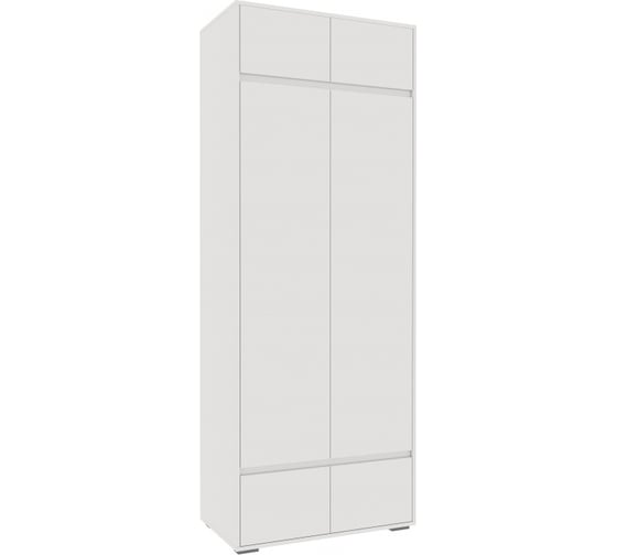 Шкаф двухстворчатый Woodville Роут белый 593730 1