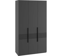 Шкаф трехстворчатый Woodville Ника эйхория QR-17/графит 593590