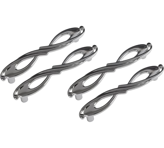 Ручка скоба ОФК комплект из 4 штук, 787-96 хром Tr-00001188