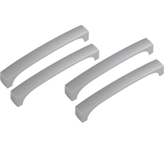 Ручка скоба ОФК комплект из 4 штук, 715-128 хром матовый Tr-00001182
