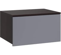 Навесной шкаф Woodville Роут малый венге/графит софт 593734