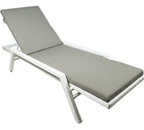 Шезлонг с матрасом Foodatlas E1001 серо-коричневый Бриз ЦБ000000467