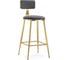 Полубарный стул Woodville Persi dark gray / gold 15678 2