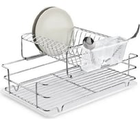Сушилка для посуды и приборов TEKNO-TEL настольная, 2 яруса, с поддоном, хром KB015