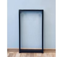 Подстолье для стола Parallax лофт, О-образное, 820 450 мм, 40x20, черное, металличекое, ножки регулируемые, 1 шт. 83BX0450400820-PRM
