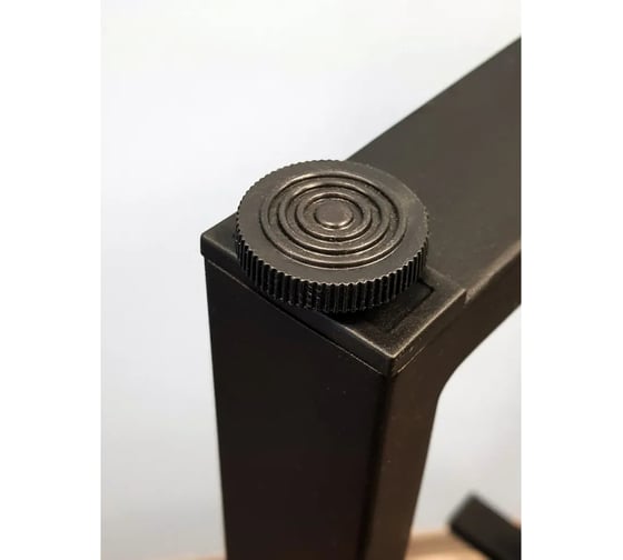 Подстолье для стола Parallax 725 550 40 П-образное, регулируемое, Лофт, прямоугольное, металлическое, барное, черное, 1 шт. 46BX055051072-PRM