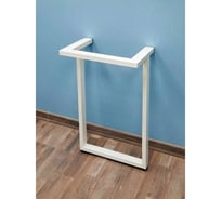 Подстолье устойчивое для стола Parallax Параллакс, металлическое, барное, Лофт, с регулировкой высоты, 700х550 мм, 50x25 мм, белое 77WN055030070-PRM