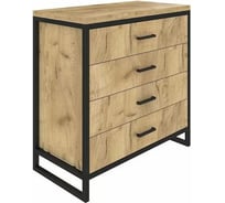 Комод Desk Question лофт DQ серия Madrid 4-ящ цвет дуб табачный 10122