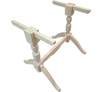 Ножки для стола ООО Сибирский лес деревянные, подстолье двойное деревянное 4656760334921