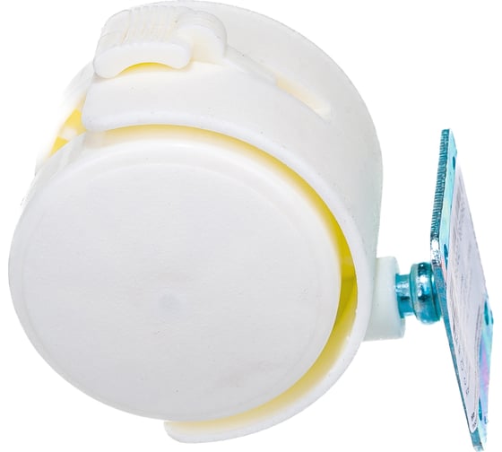 Колесная опора JET D50 мм с тормозом с площ. для крепл. белый FJB3014B.050WT99