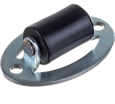 Врезной ролик JET черный D10 мм с оцинкованной площадкой FM3002M.010NI99