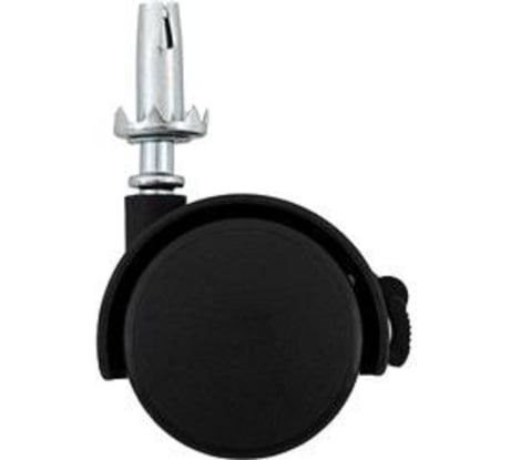 Колесная опора JET D 50 мм, с тормозом, штоком для крепления, черный FQ3009B.050BL99