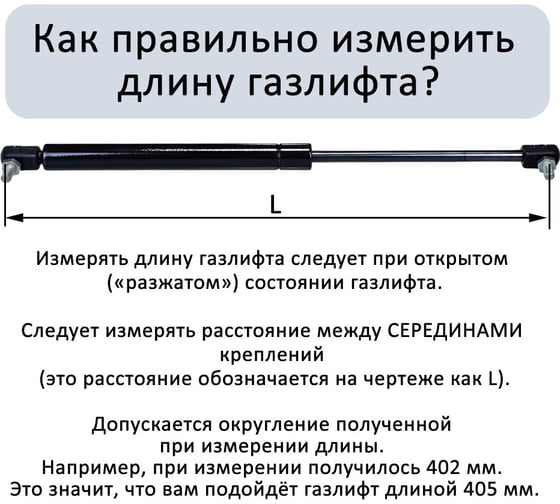Газовый амортизатор с шарнирным подсоединением ЭЛИМЕТ 100NW 600 мм БП-00001675